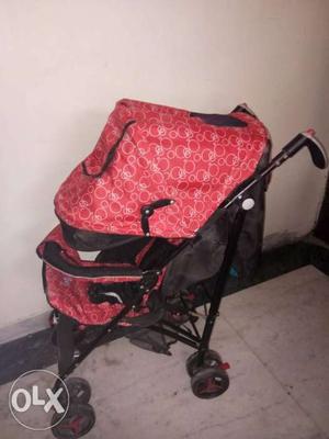 Urgently selling baby pram.very less used. almost