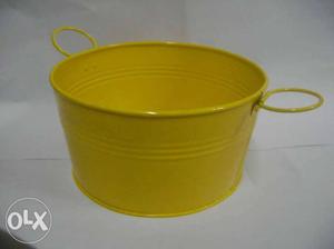 Yellow Steel Bucket
