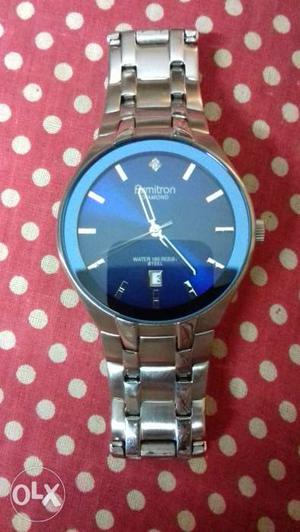 2 monrhs old Armitron stainless steel blue dial