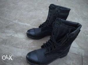 Army new boot pure leather