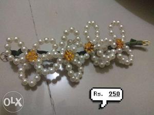 Beaded Pearl White Bracelet
