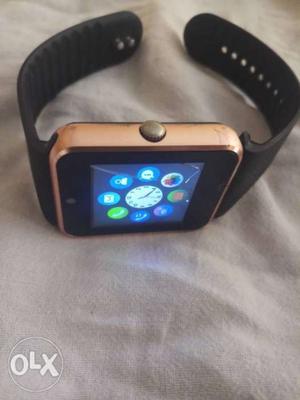Black And Gold Smart Watch