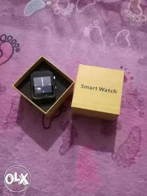 Black And Gray Smart Watch With Box
