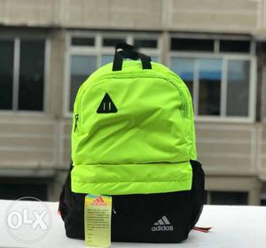 Black And Green Adidas Backpack