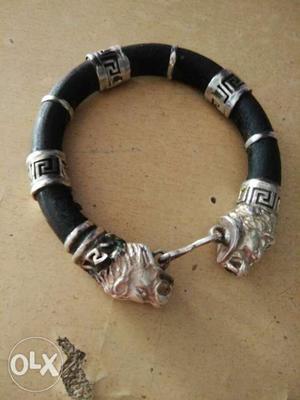 Black Bangle Bracelet For Men