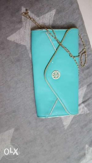 Blue Leather Tory Burch Bag