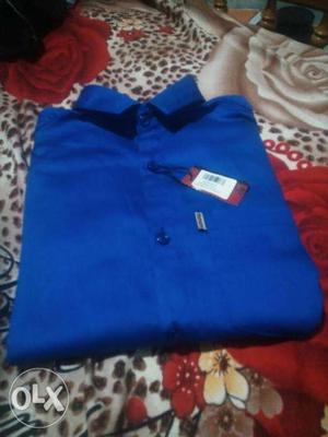 Blue party wear/casual shirt,win by