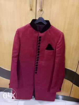 Brand new red and black indo western coat...