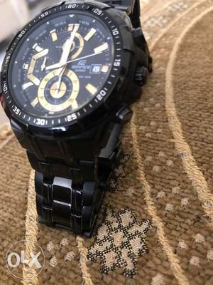 Casio Edifice Black Men EFR-539BK Chronograph Watch