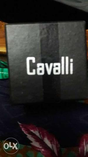 Cavalli watch showing day, time, date