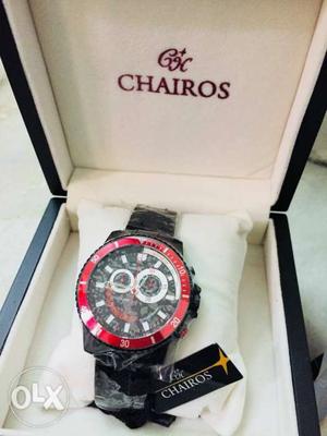 Chairos racer watch limited edition watch black