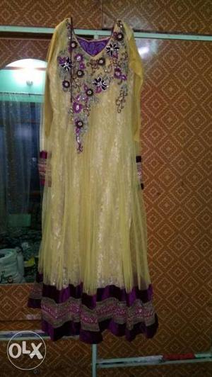 Floor length fabulous anarkali