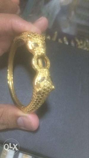 Gold-colored Snake Bangle