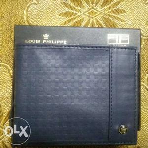 Louis Philippe Leather Bi-fold Wallet (NAVY)