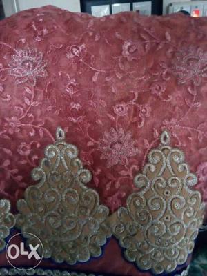 New Net Sari Unused Peach colour In low price