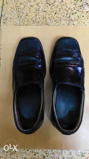 Original Pure Leather Black Shoes No.7