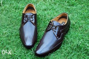 Pair Of Dark Brown Shoes for Party & Formal wear.