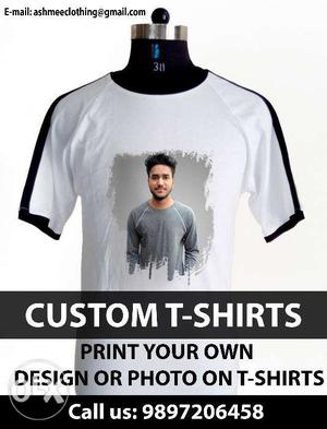 Print your Photo or Design on T-Shirts.