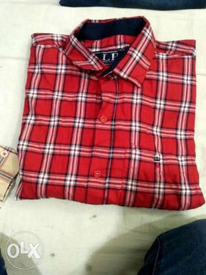 Red Plaid Dress Shirt