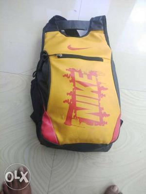 Yellow, Red, And Black Backpack