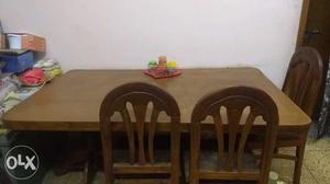 1 wooden dinning table with 6 chairs Nehru Nagar bhilai