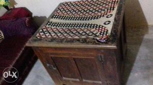 130 years old Tijori antique stand table