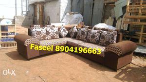 AR7 corner sofa set branded design with 3 year warranty