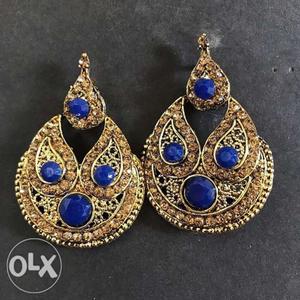 Beautiful blue coloured earrings