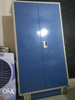 Blue And White large steel Wardrobe