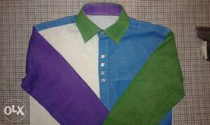 Blue, Green, And Purple Textile