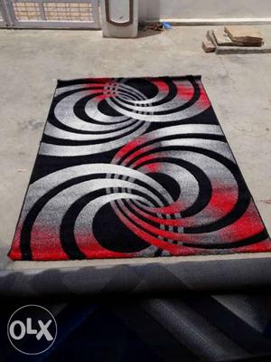 Brand New Carpet Bhadohi《 Red, White, Grey》