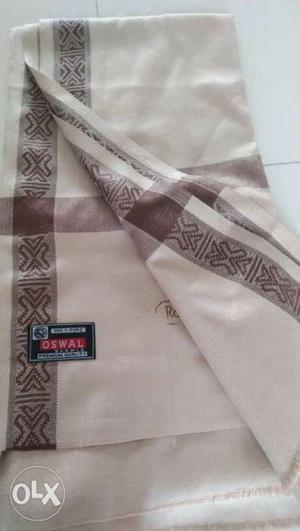 Brown And Gray Oswal Textile