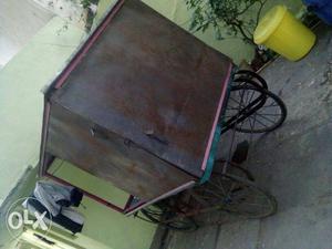 Brown Food Cart