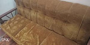 Brown Suede 5-seater Sofa set