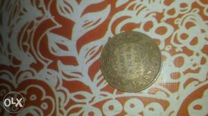 George Vi King Emperor Coin one Quarter Anna