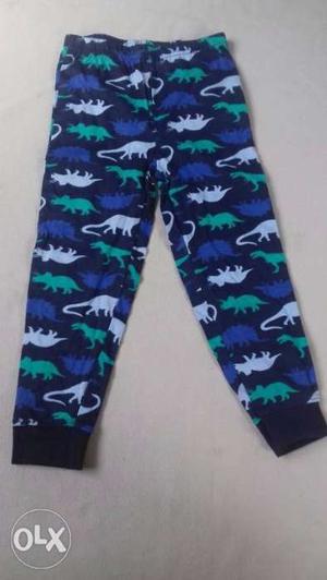 Green, Black, And Blue Camouflage Pants
