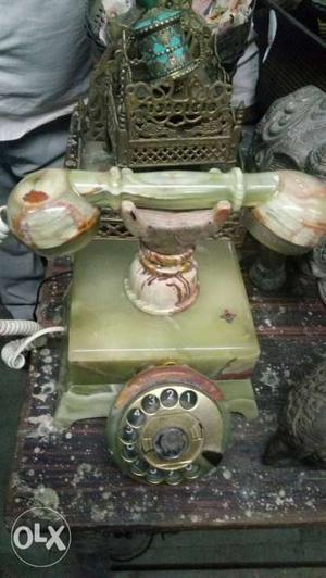 Green Jade Stone Telephone
