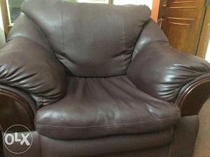 Leather sofa single seat