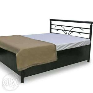 New iron storage double Bed with mattress factory store