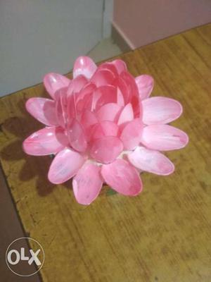 Pink Ceramic Flower Toilet
