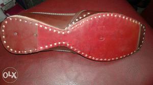 Red And Brown Leather Footwear