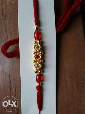 Red And Silver Beaded Tesbih