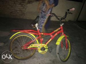 Red And Yellow BMX Bike