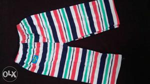 Red, Green, And Blue Stripe Textile