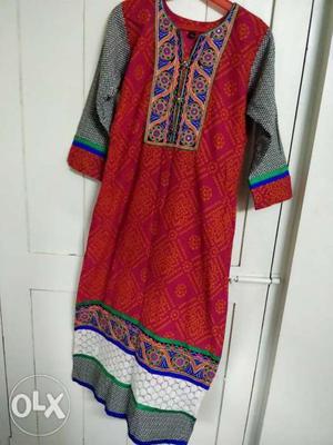 Regular kurti bandni design nice look s size