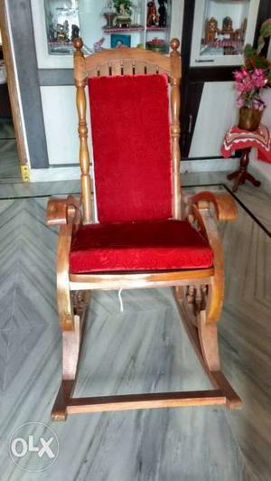 Swinging chair(teak wood) neatly maintained only