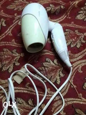 White And Gray Corded Hair Blower