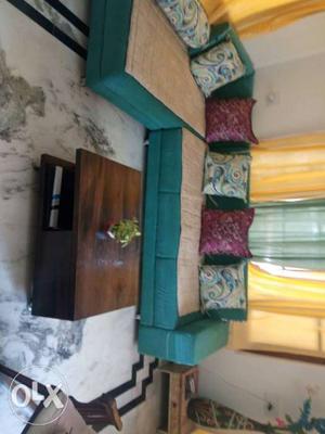 5 seater sofa and centre table for urgent sale.
