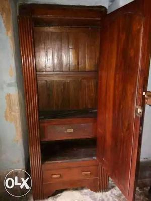 70 year old teak antique cupboard in good