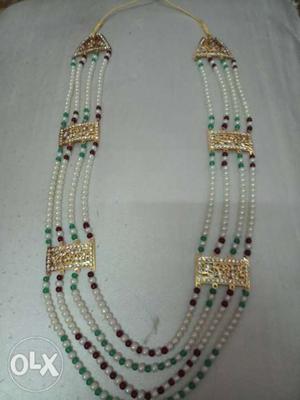 Beaded Multicolored Layered Necklace